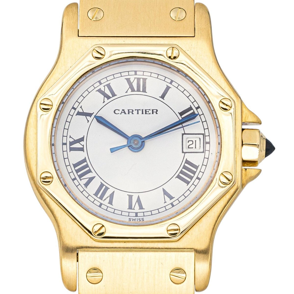 Montre CARTIER "Santos Octogonale" en or jaune - Castafiore