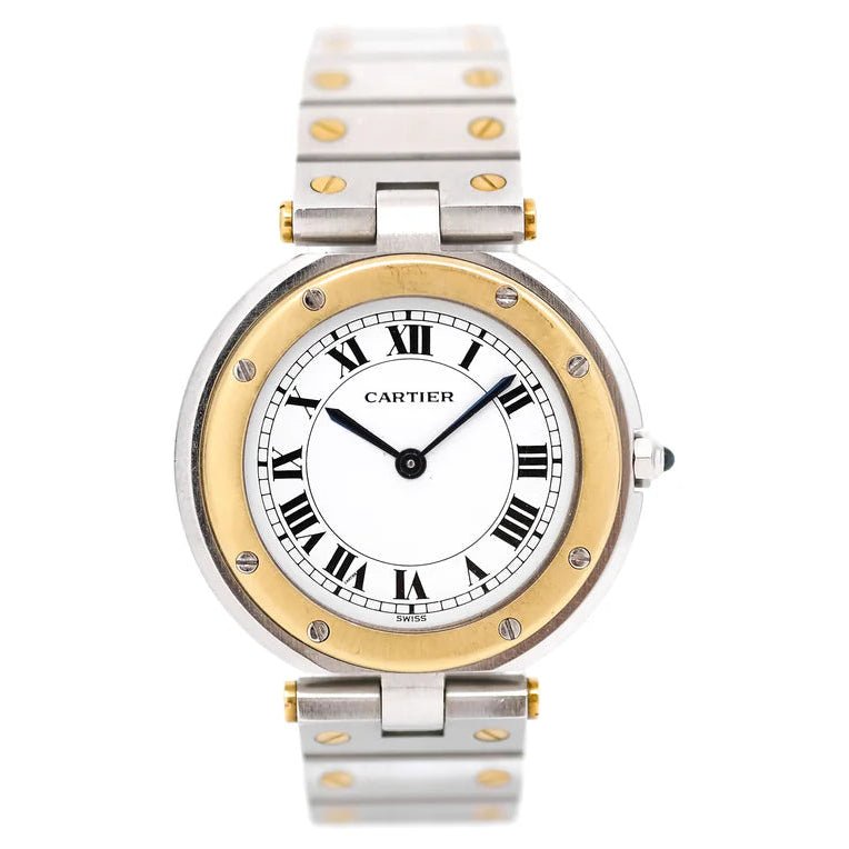 Montre CARTIER "Santos Vendôme" en or jaune et acier - Castafiore