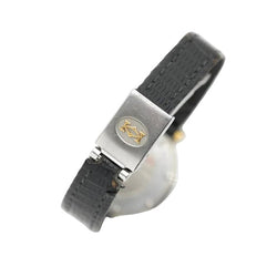 Montre CARTIER "Santos Vendôme Lady" en or jaune, acier et cuir - Castafiore