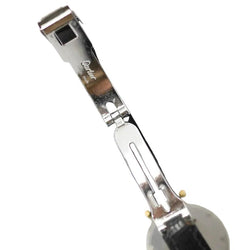 Montre CARTIER "Santos Vendôme Lady" en or jaune, acier et cuir - Castafiore