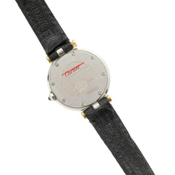 Montre CARTIER "Santos Vendôme Lady" en or jaune, acier et cuir - Castafiore