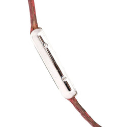 Montre CARTIER "Tank" en argent et cuir - Castafiore