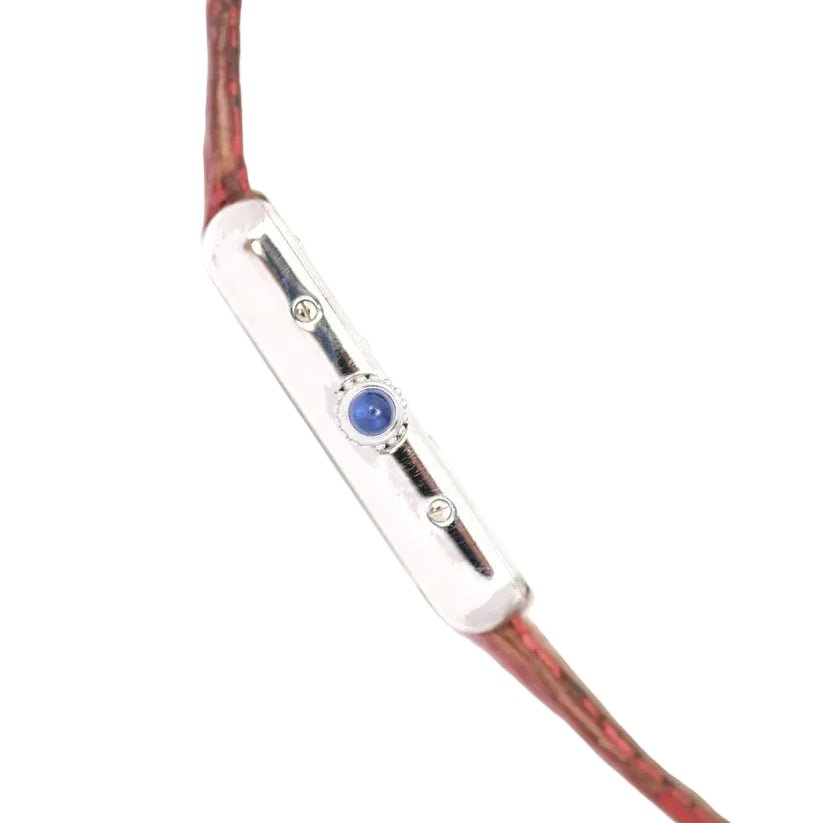 Montre CARTIER "Tank" en argent et cuir - Castafiore