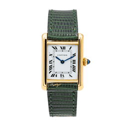 Montre CARTIER, "Tank" en or jaune - Castafiore