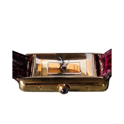 Montre CARTIER "Tank" en vermeil et cuir - Castafiore