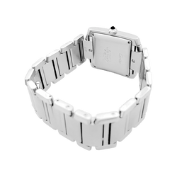 Montre CARTIER "Tank Française" en acier et argent - Castafiore