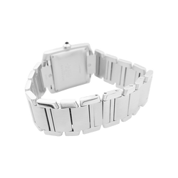 Montre CARTIER "Tank Française" en acier et argent - Castafiore