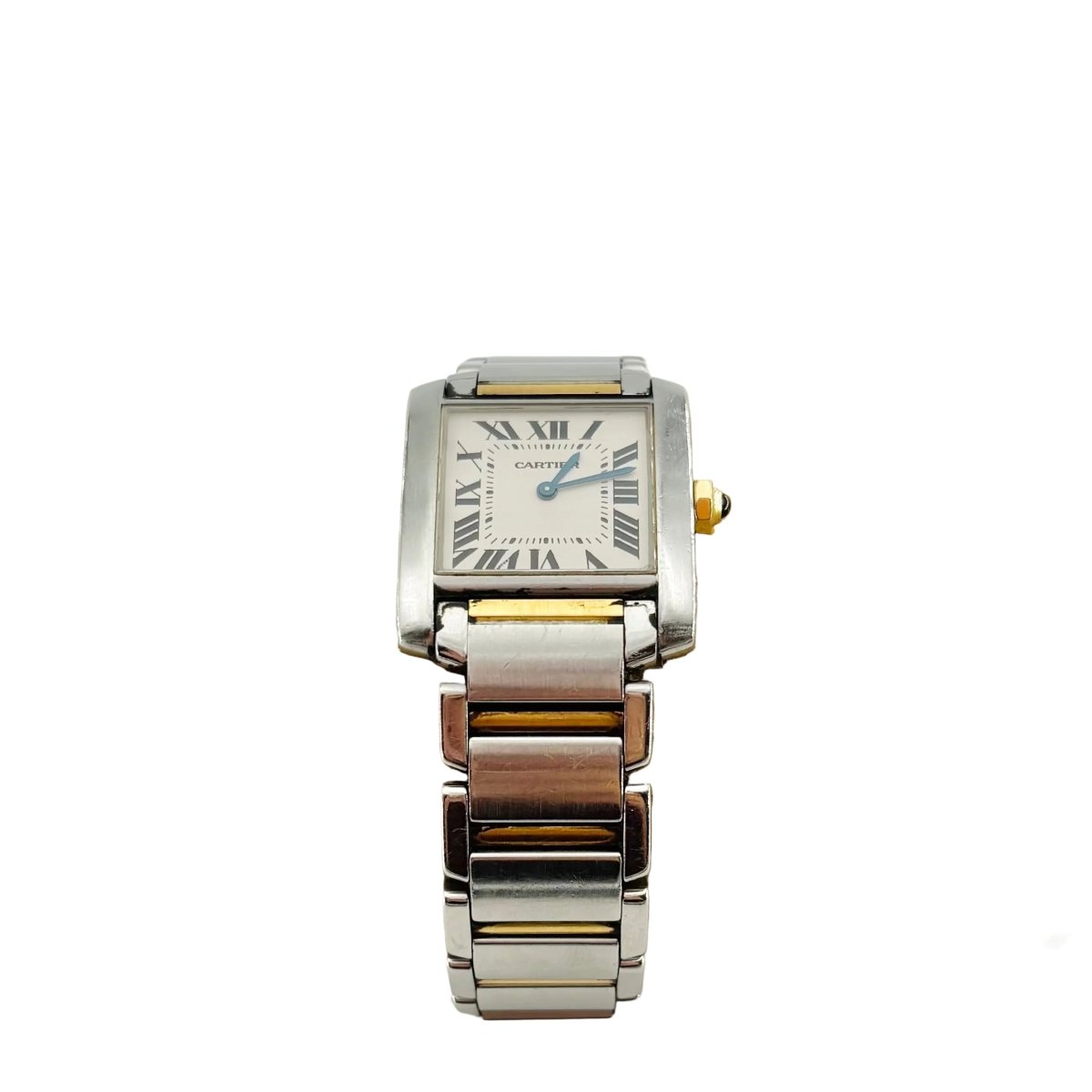 Montre CARTIER "Tank française" en or jaune et acier - Castafiore