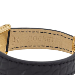 Montre CARTIER "Tank Louis cartier PM" en or jaune et cuir - Castafiore