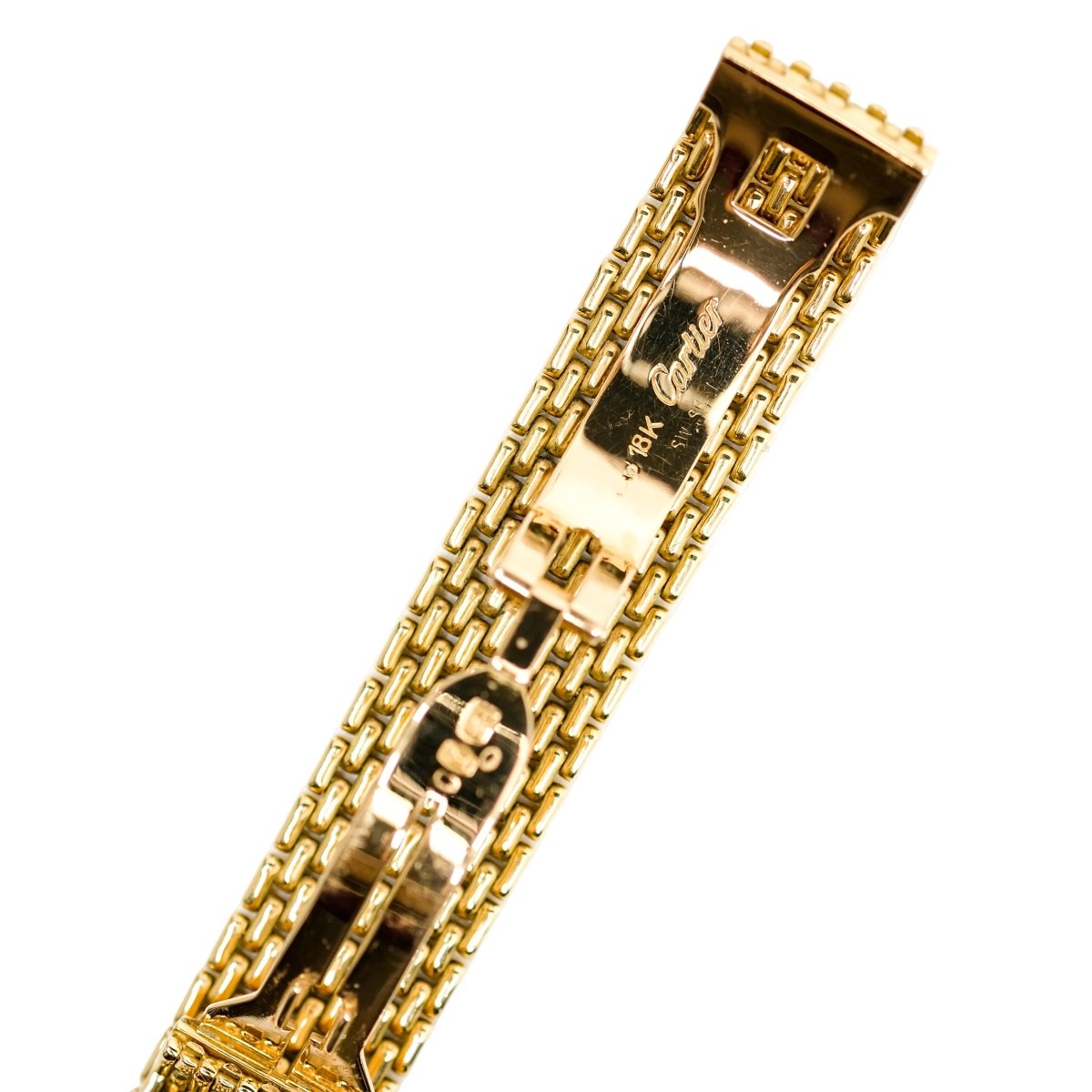 Montre CARTIER "Tank Louis" en or jaune et diamants - Castafiore