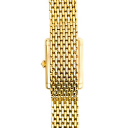 Montre CARTIER "Tank Louis" en or jaune et diamants - Castafiore