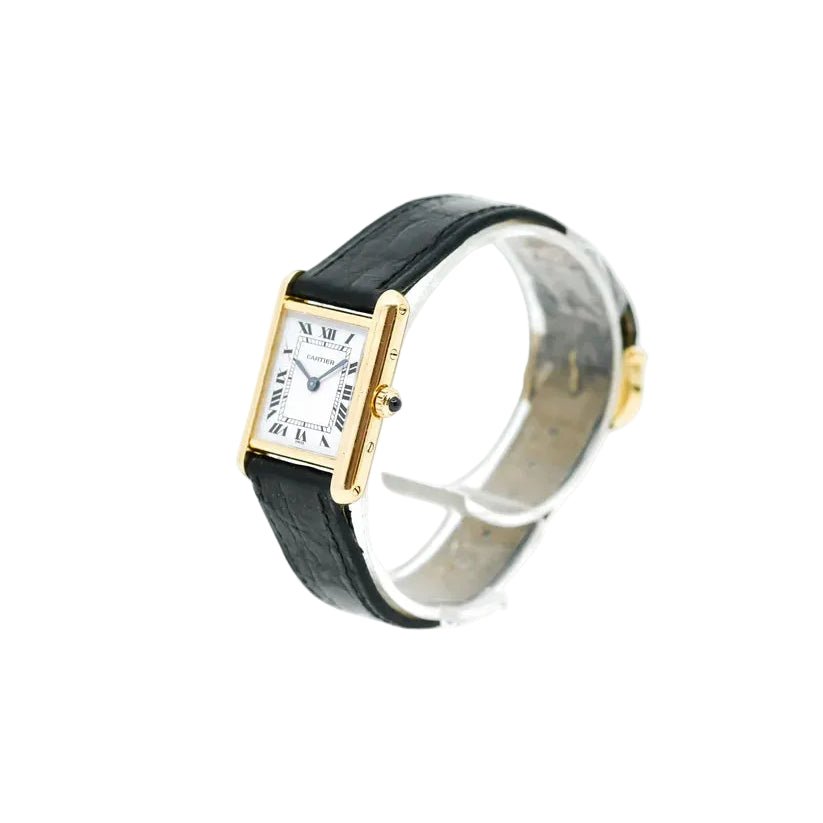 Montre CARTIER "Tank Louis Médium" en or jaune - Castafiore