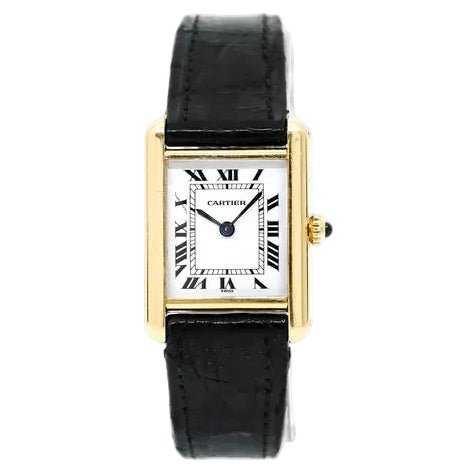 Montre CARTIER "Tank Louis Médium" en or jaune - Castafiore