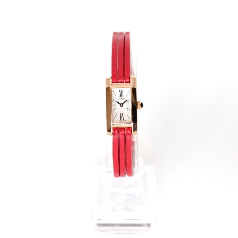 Montre CARTIER Tank mini allongée en or rose - Castafiore