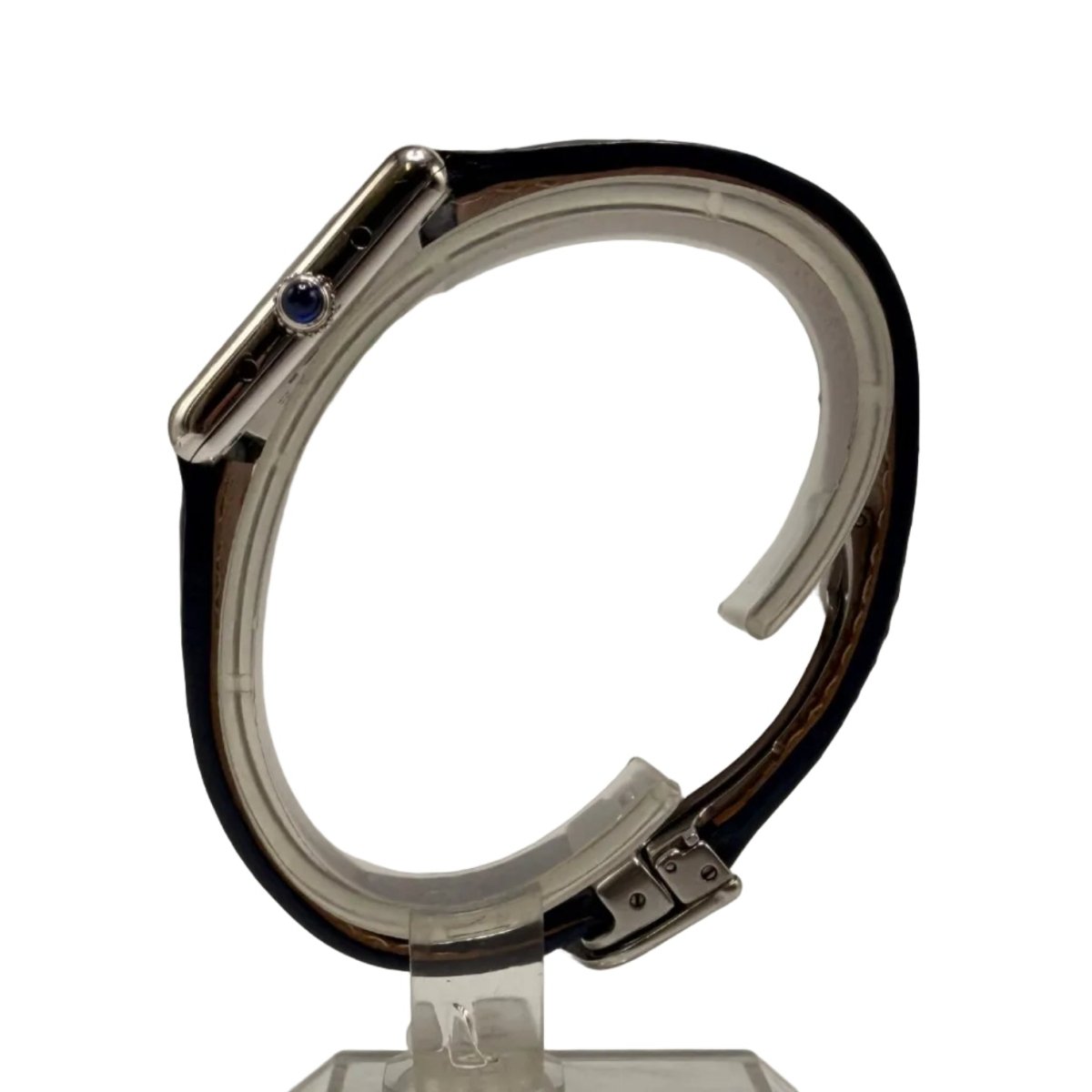 Montre CARTIER "Tank Must de Tank" en argent et cuir - Castafiore