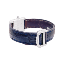 Montre CARTIER "Tank Must" en argent, acier et cuir. - Castafiore