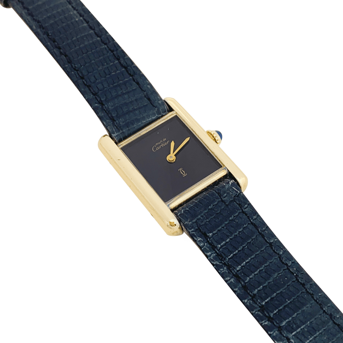 Montre CARTIER "Tank Must" en argent plaqué or - Castafiore