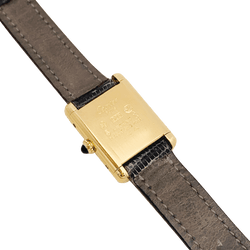 Montre CARTIER "Tank Must" en argent plaqué or - Castafiore