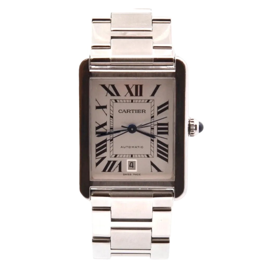Montre CARTIER "Tank Solo XL" en acier - Castafiore