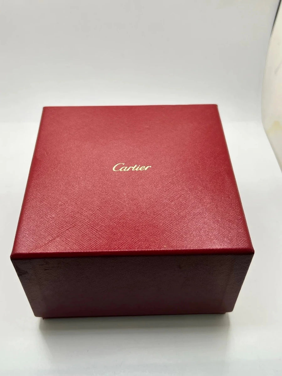 Montre CARTIER "Tank Solo XL" en acier et cuir - Castafiore