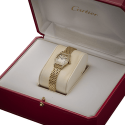 Montre CARTIER "Tortue" en or jaune, acier et diamants - Castafiore