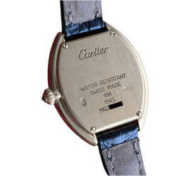 Montre CARTIER "Tortue" en or jaune et diamants - Castafiore