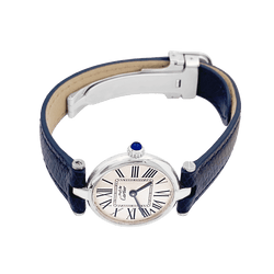 Montre CARTIER "Vendôme Must" en argent, acier et cuir - Castafiore