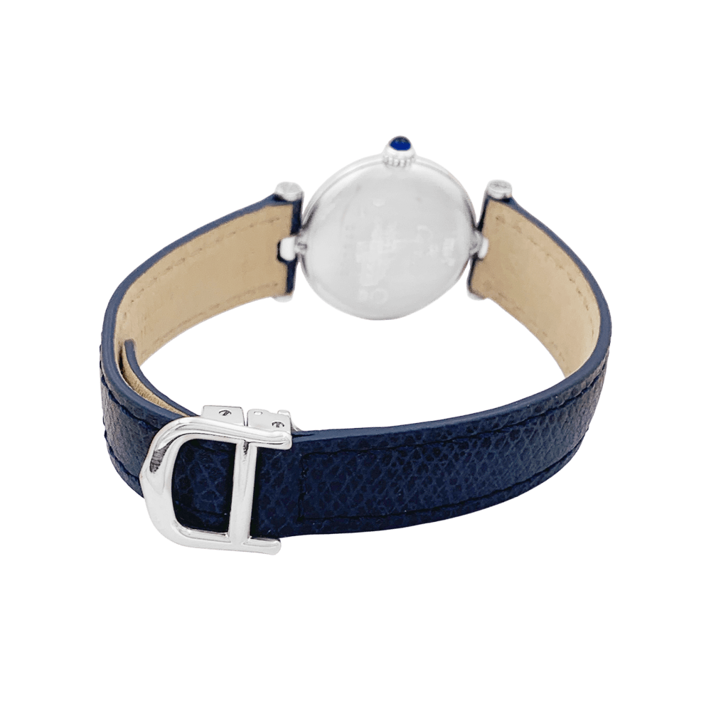 Montre CARTIER "Vendôme Must" en argent, acier et cuir - Castafiore