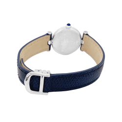 Montre CARTIER "Vendôme Must" en argent, acier et cuir - Castafiore