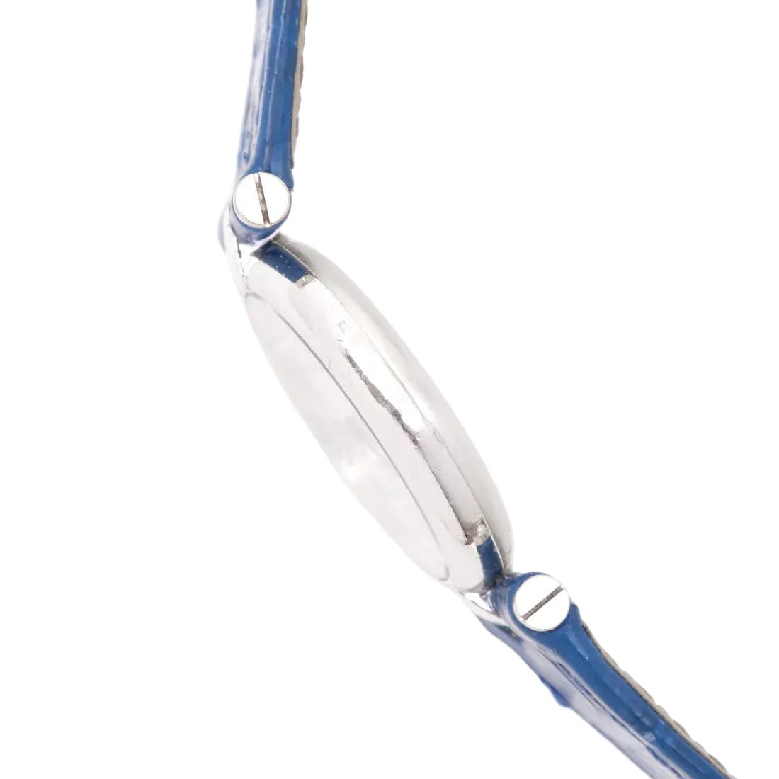 Montre CARTIER "Vendôme Must" en argent, acier et cuir - Castafiore