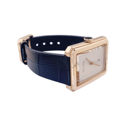 Montre CHANEL "Boy - Friend" en or beige et onyx - Castafiore