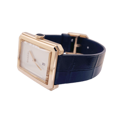 Montre CHANEL "Boy - Friend" en or beige et onyx - Castafiore