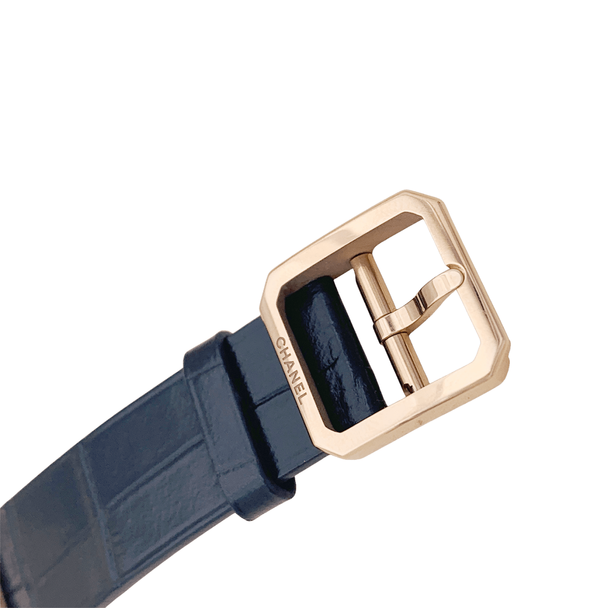 Montre CHANEL "Boy - Friend" en or beige et onyx - Castafiore