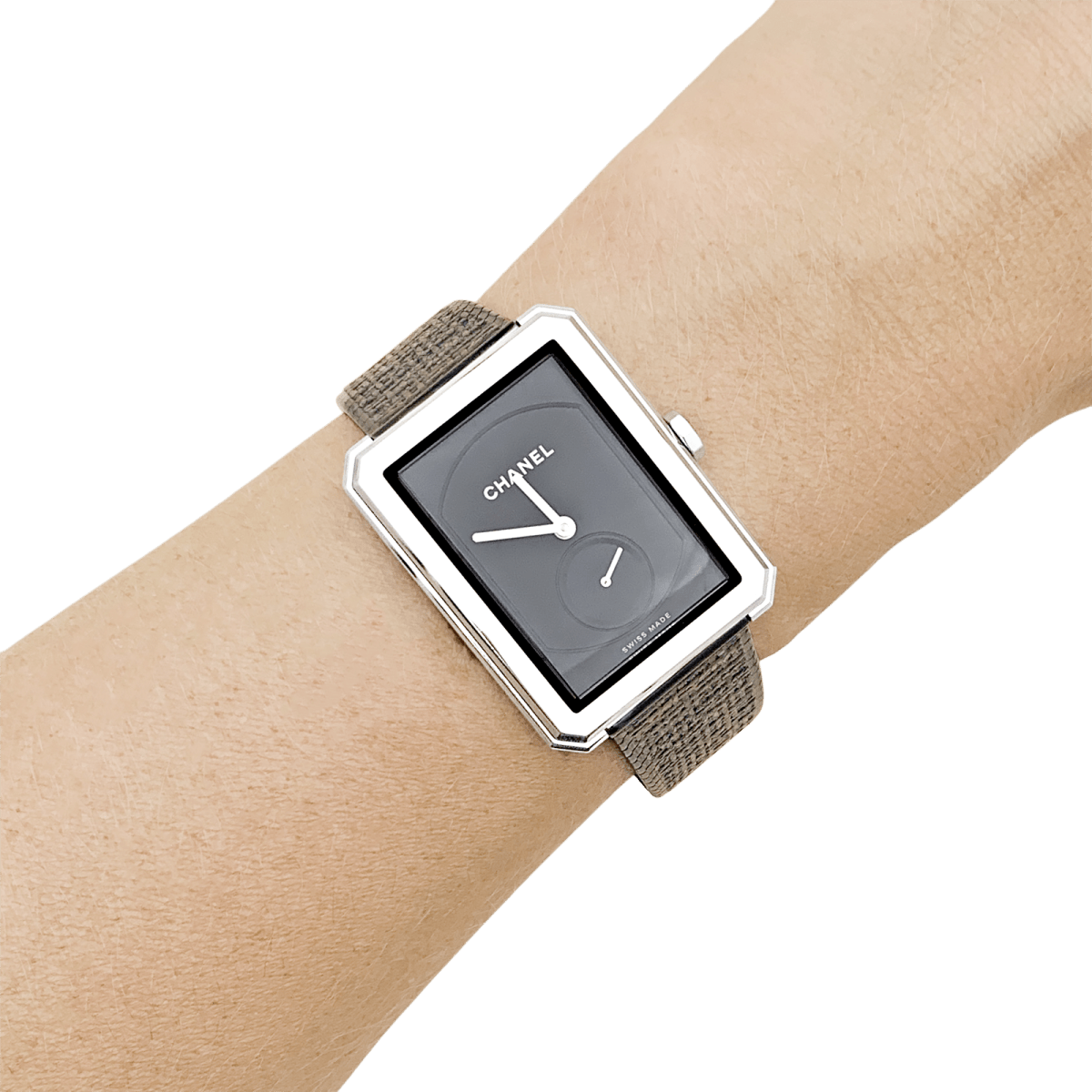 Montre CHANEL "Boy - Friend Tweed" en acier et quartz - Castafiore