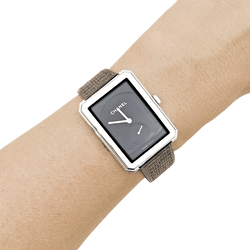 Montre CHANEL "Boy - Friend Tweed" en acier et quartz - Castafiore