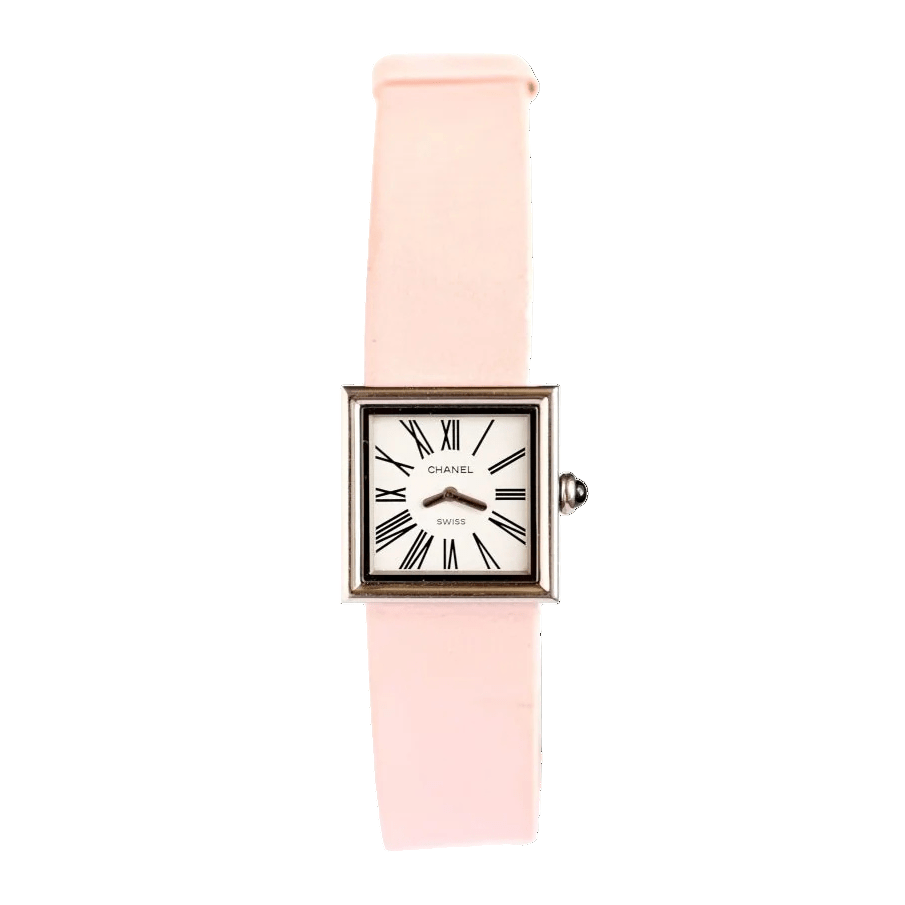 Montre CHANEL "Chanel Mademoiselle" en acier et cuir - Castafiore