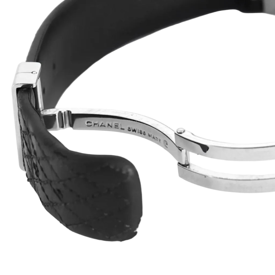 Montre CHANEL en acier et cuir - Castafiore