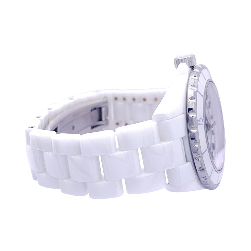 Montre Chanel, "J12" céramique et acier - Castafiore