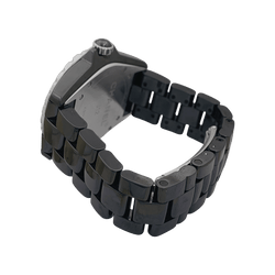 Montre Chanel, "J12", céramique noire, diamants. - Castafiore