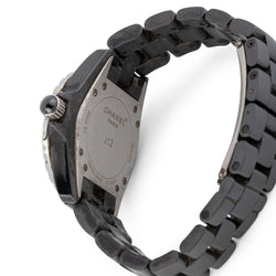 Montre CHANEL "J12 Chrono" en céramique et diamants - Castafiore