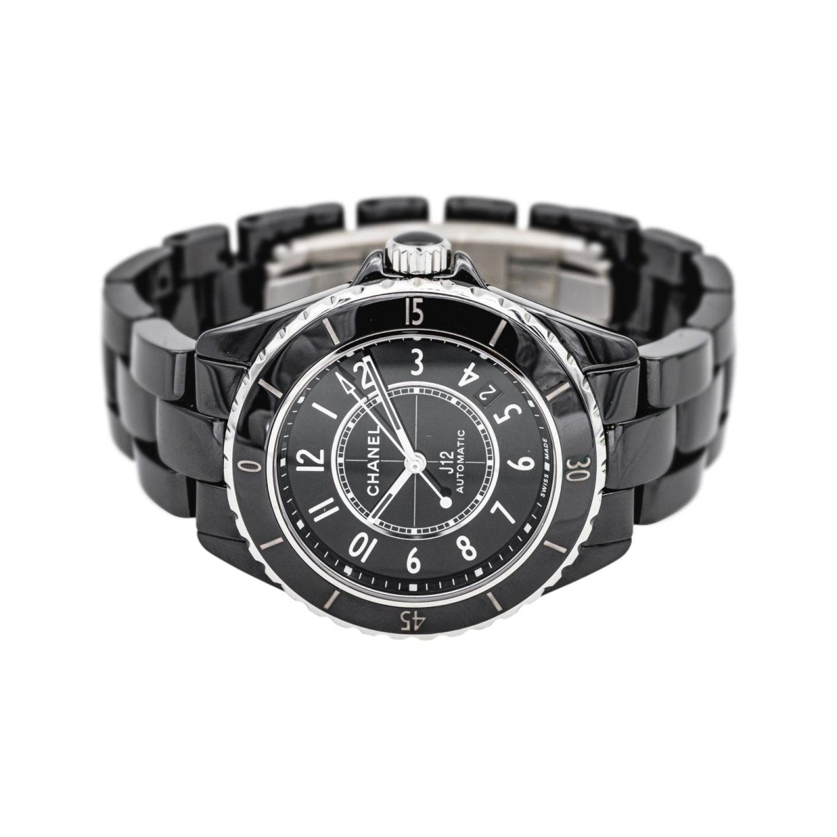 Montre CHANEL "J12" en acier et céramique - Castafiore