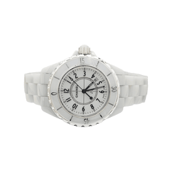 Montre CHANEL "J12" en céramique et acier - Castafiore