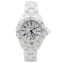 Montre CHANEL "J12" en céramique et acier - Castafiore