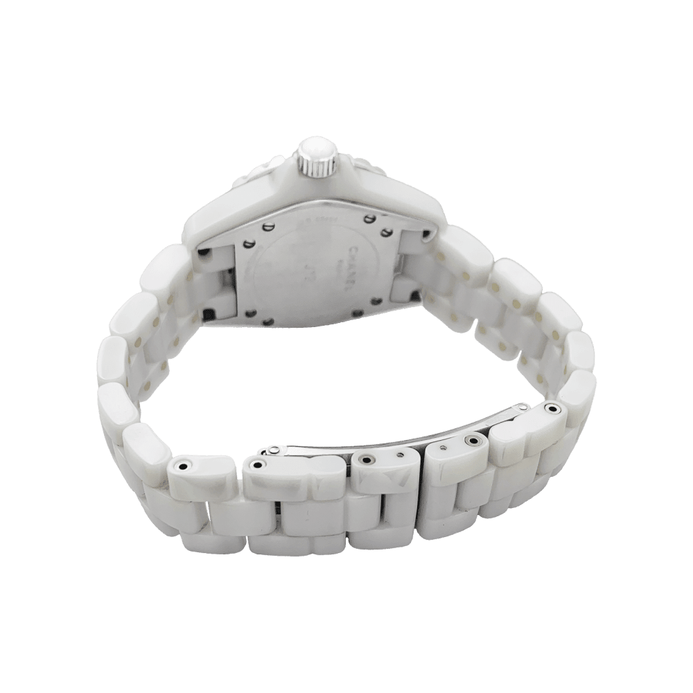 Montre CHANEL "J12" en céramique et acier - Castafiore