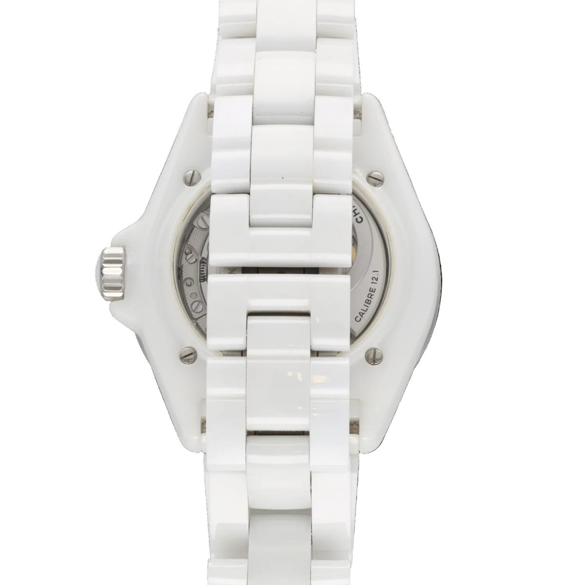 Montre CHANEL "J12" en céramique et diamants - Castafiore