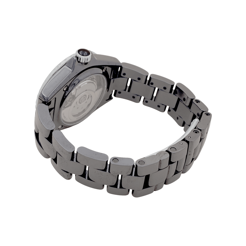 Montre CHANEL "J12 Phantom" en céramique et acier - Castafiore