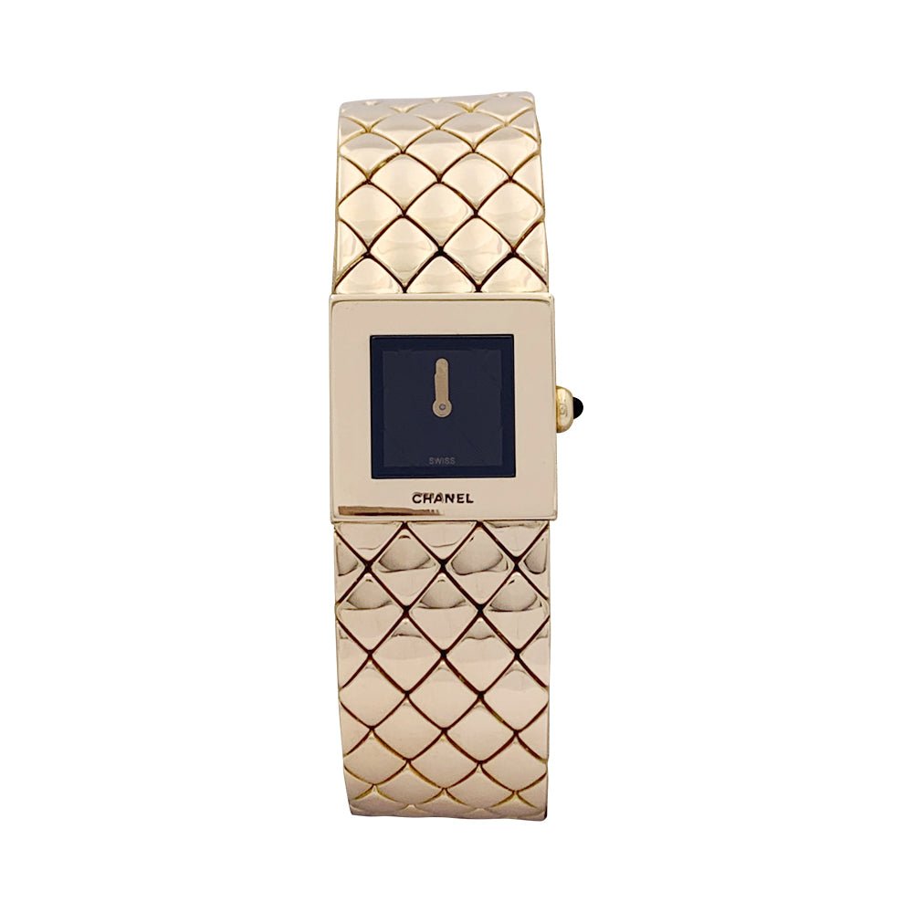 Montre CHANEL "Matelassé" en or jaune - Castafiore