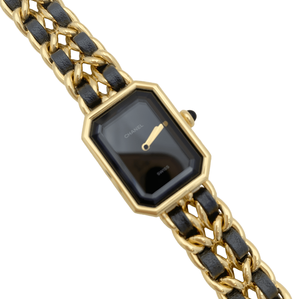 Montre CHANEL "Première" en acier, cuir et quartz - Castafiore