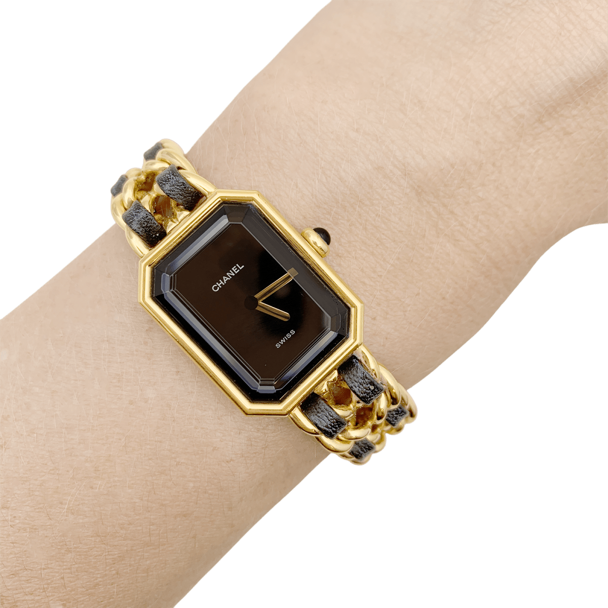 Montre CHANEL "Première" en acier et cuir - Castafiore