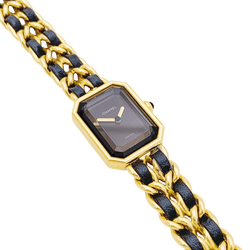 Montre CHANEL "Première" en acier et cuir - Castafiore